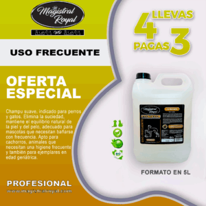 Promoción champú uso frecuente para perros (4×3)