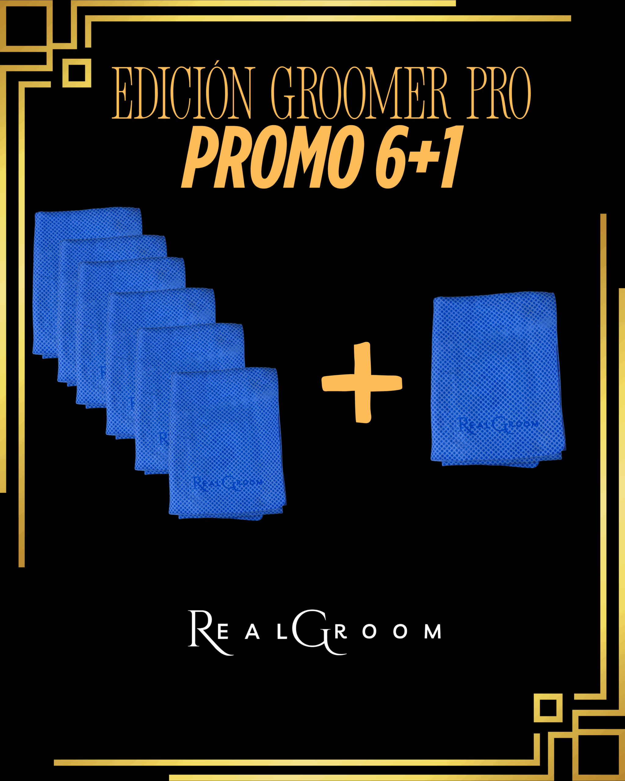 Promo 6+1 Toallas Real Groom